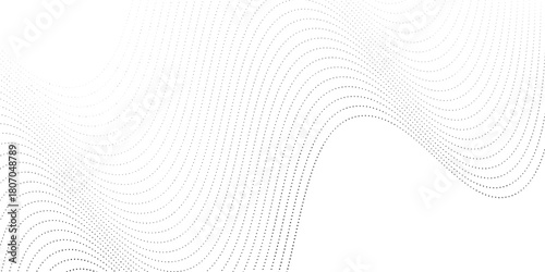 Flowing dots particles nice wave pattern halftone black gradient simple background. Nice illustrations vector dot element neutral simple art