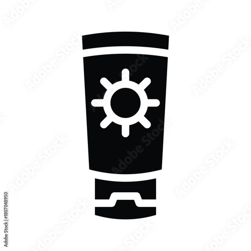sunscreen glyph icon illustration vector graphic.eps