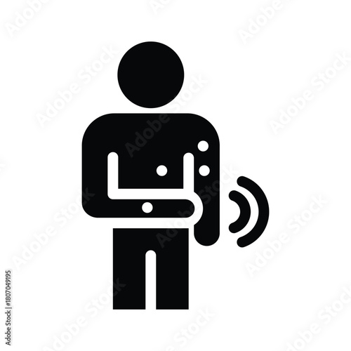  skin irritation glyph icon illustration vector graphic.eps