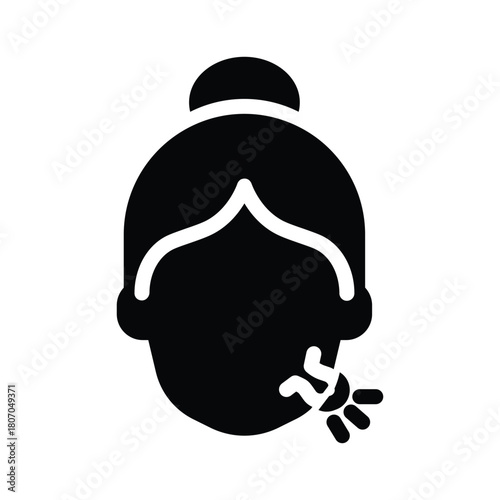  wart glyph icon illustration vector graphic.eps