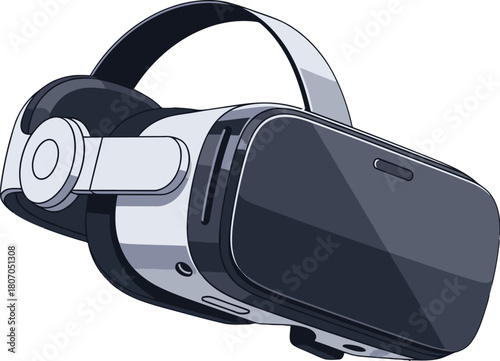 Innovative virtual reality headset modern design for immersive experiences