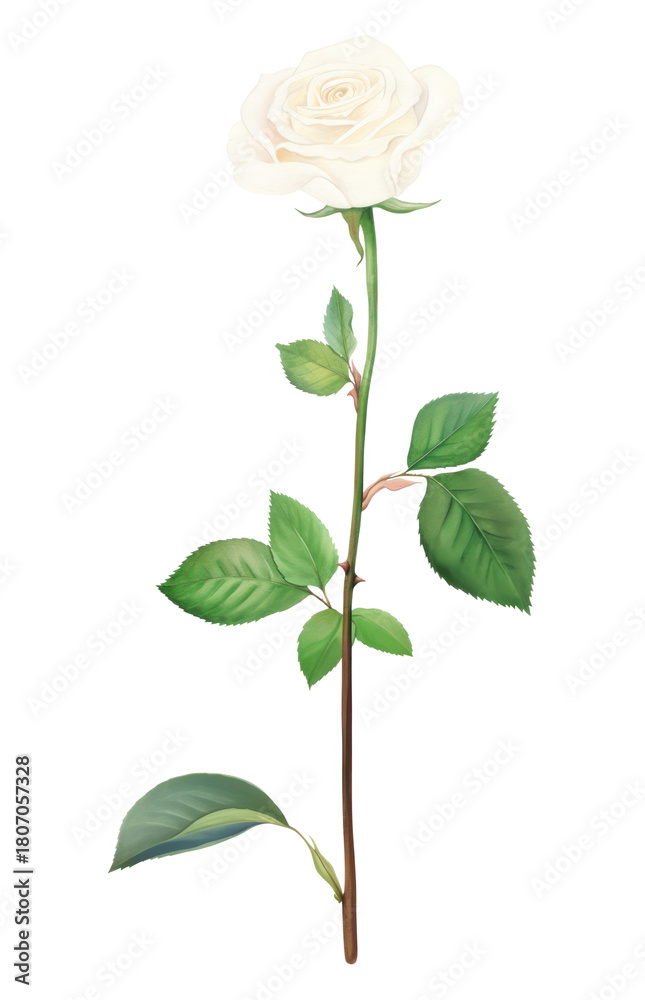 Obraz premium PNG White Rose leaves rose leaf.