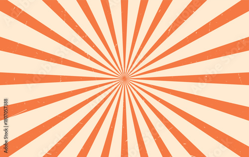 orange vintage background with lines vector 