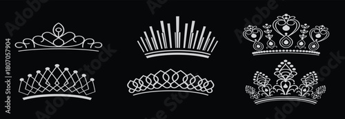 pageant crown vectors 