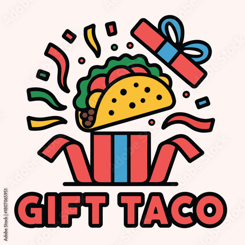 Taco gift box celebration