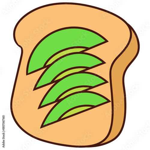 Illustration of Avocado Toast