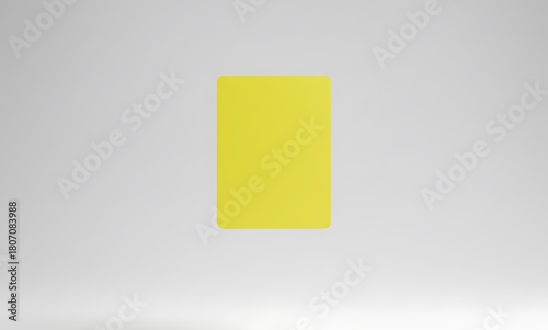 Minimalist Yellow Card Concept