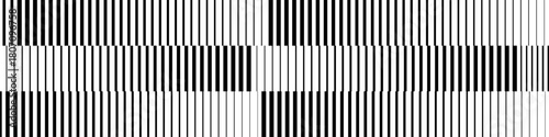 Gradient striped halftone texture vector background. Doppler effect wallpapper. Gradation lines pattern. Repeating fading black white parallel lines backdrop 10 eps