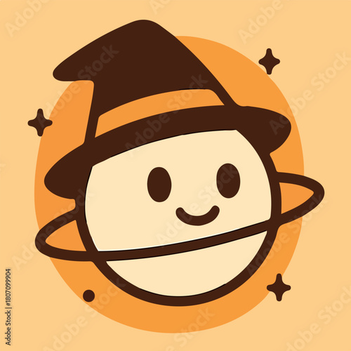 Ghost wizard reading magic book with potion cozy halloween alchemist character icon