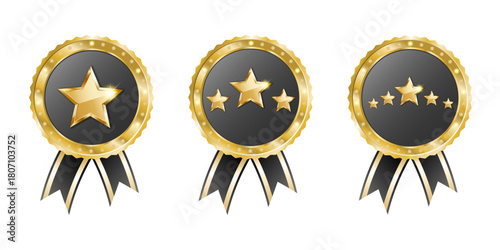 Golden Stars Award Icons
