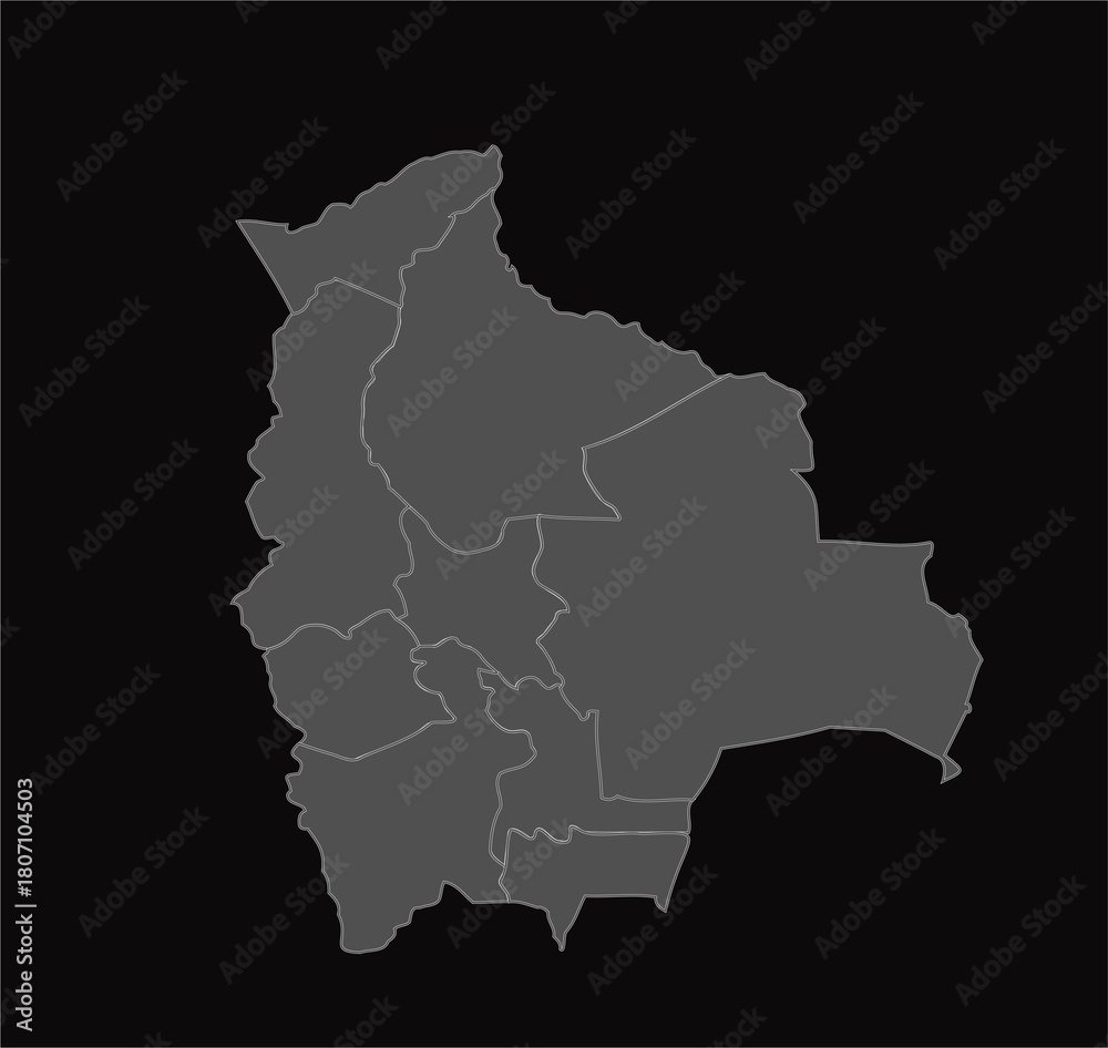 Fototapeta premium bolivia map high quality vector