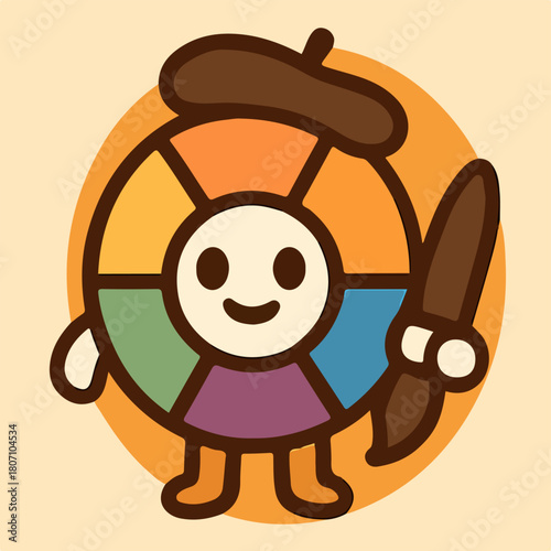 Vintage kerosene lantern with candle flame cozy autumn camping torch icon