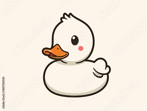 Cute Duck Cartoon Design Very Cool