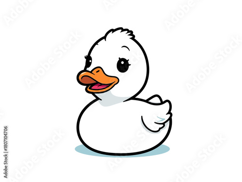 Cute Duck Cartoon Design Very Cool