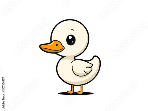 Cute Duck Cartoon Design Very Cool