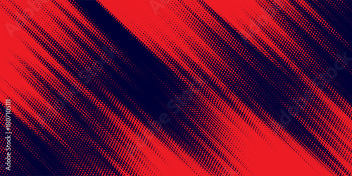 Halftone dots gradient grunge texture background red and black color pattern. Dot pop art comic sport style. vector illustration