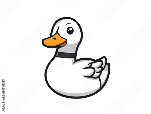 Cute Duck Cartoon Design Very Cool