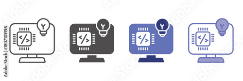 Monitor collection of icon styles