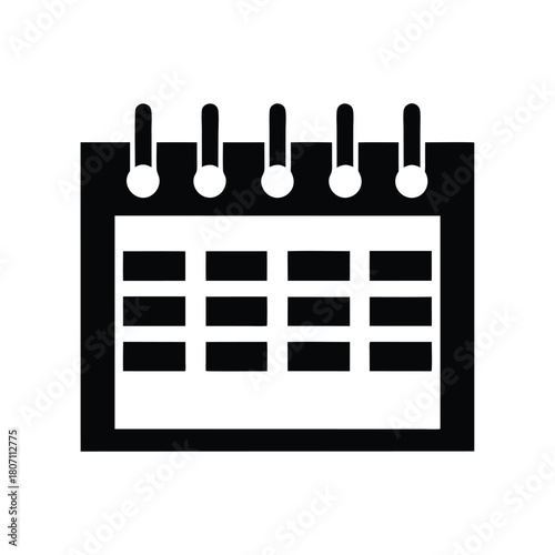 Calendar Icon – Schedule and Time Management Concept