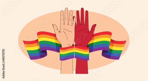 Pride and Unity A Symbolic Representation of LGBTQ Community.