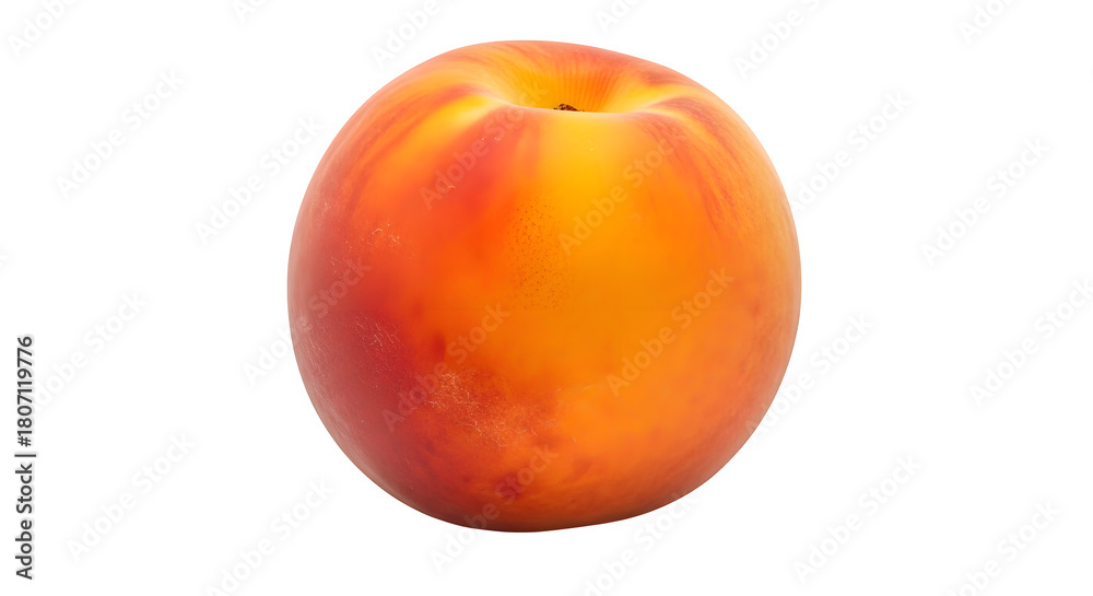 Obraz premium Ripe juicy apricot with vibrant orange and red hues isolated on transparent background