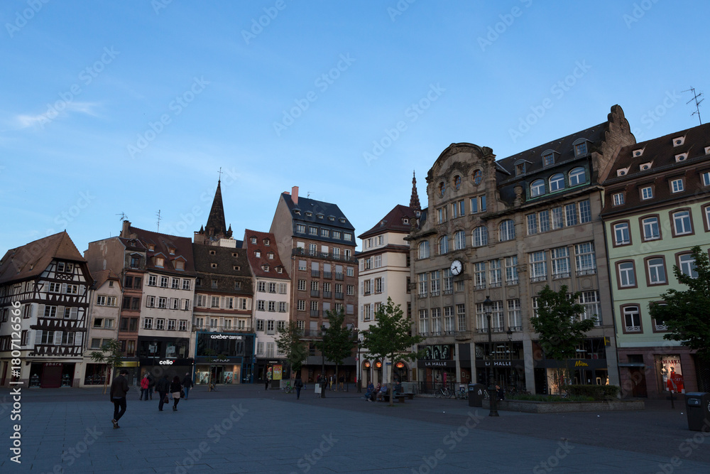 Fototapeta premium Strasbourg, France, on a cloudy summer day