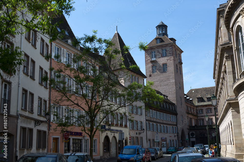 Obraz premium Strasbourg, France, on a cloudy summer day