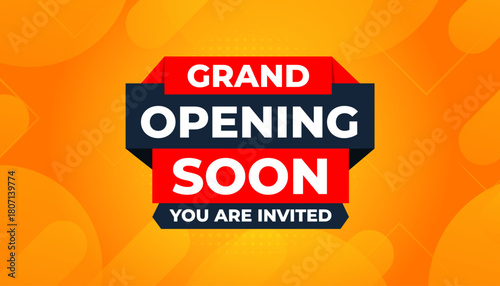 Opening Soon banner template vector design. Online shop opening background, Special Discount marketing poster design for web and Social. sale banner vector template Design.