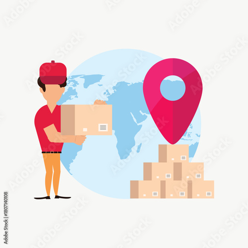 Black Friday Shopping Illustration