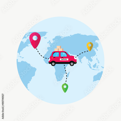 Black Friday Shopping Illustration