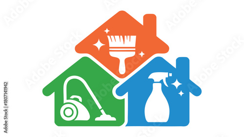 Home maintenance cleaning icon