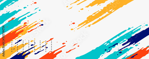 Colorful silhouette style design, grunge. Design concept to celebrate national sports day of badminton and basketball. Sports