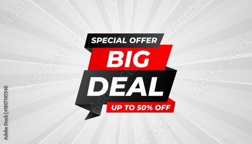 Big Deals Sale Banner Design Sale template. Best deal banner, Sales banner Vector design promotion for digital and print market