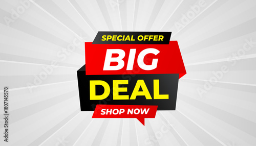Big Deals Sale Banner Design Sale template. Best deal banner, Sales banner Vector design promotion for digital and print market