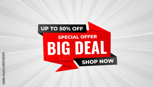 Big Deals Sale Banner Design Sale template. Best deal banner, Sales banner Vector design promotion for digital and print market