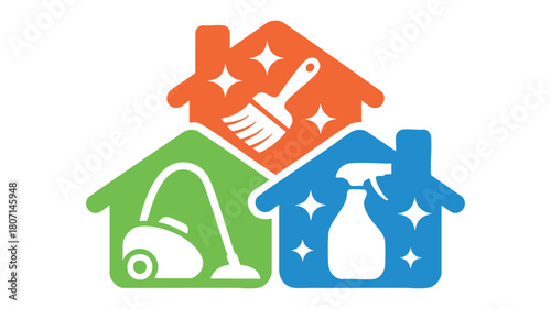 Home cleaning and maintenance icon