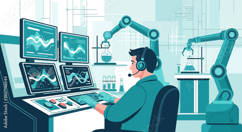 Automated Laboratory Workflow with Centralized Monitoring and Data Analysis system interface