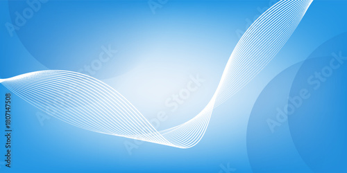 Gradient abstract background with circular line patterns. Vector illustration modern