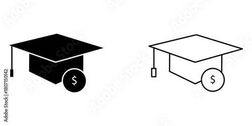 college savings set icon, vectors ilustration on white background