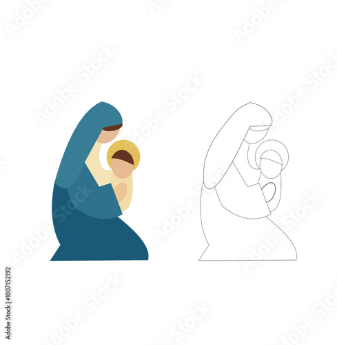 Jesus colouring page