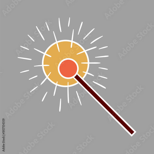 Christmas icon. Design for postcards, flyers, banners