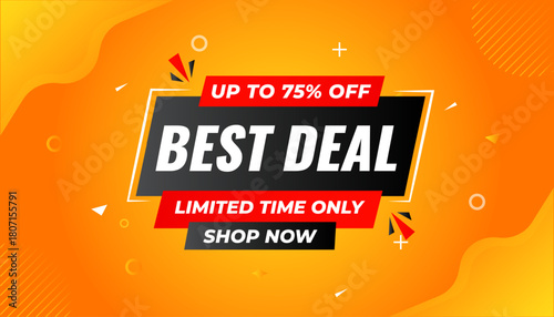 Best Deals Sale Banner Design Sale template. Best deal banner, Sales banner Vector design promotion for digital and print market