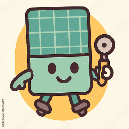 Crescent moon with clouds cozy halloween night sky icon