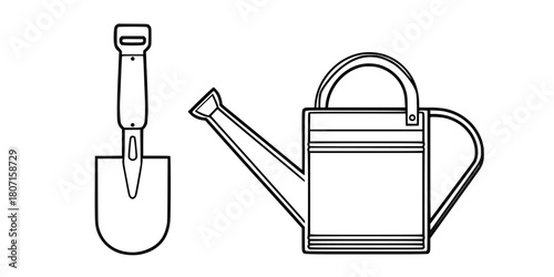 Art Gardening: Vintage Illustration | Clean, isolated vector art for creative projects.