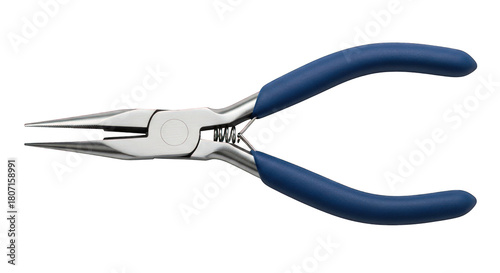 Needle-nose pliers isolated on transparent background