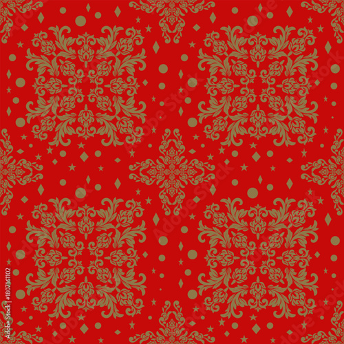 Classic Damask Seamless
Pattern - Vector Illustration for Elegant Textile
Design,Damask,Jacquard loom, Brocade, Satin weave,ethnic, geometric, textile, fabric, motif, retro, 