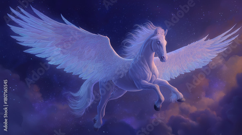 夜を駆け回るペガサス