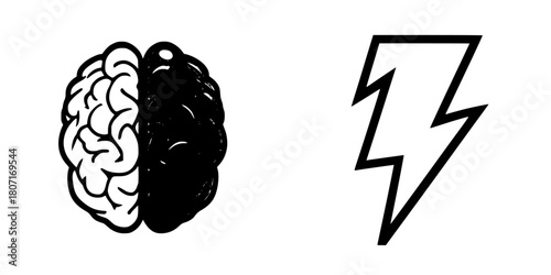 Mind Brainstorm | Clean, isolated vector art for creative projects.