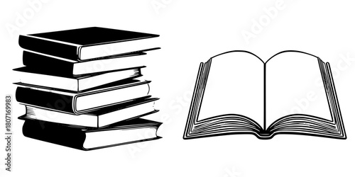 Education's Pillars: Timeless Trio Knowledge | Clean, isolated vector art for creative projects.