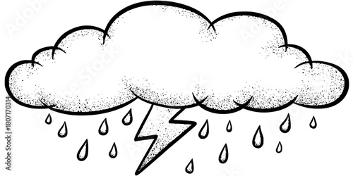 Mysterious tempest sky | Clean, isolated vector art for creative projects.